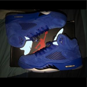 Air Jordan 5 Retro Blue Suede